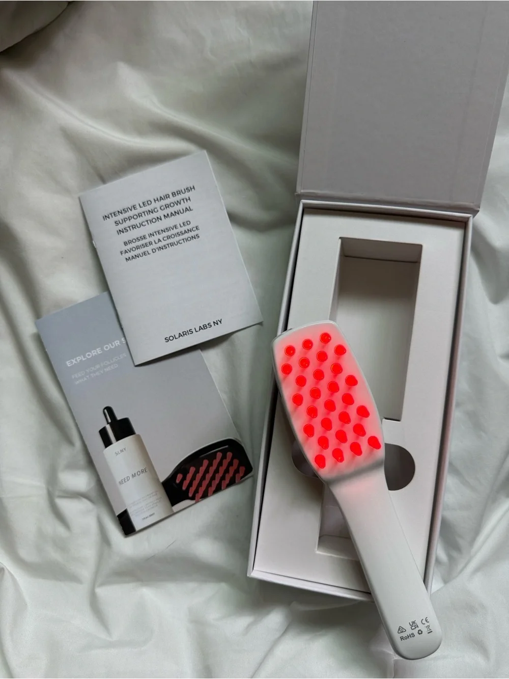 Solaris White Hair Growth Brush